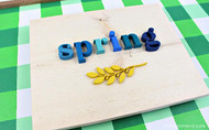 Wooden Spring Sign 